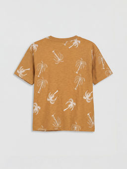 Bisiklet Yaka Bask?l? Erkek ?ocuk Ti??rt 2li