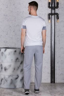 Брюки спортивные 
 3.MM110A-серый-светлый