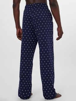 Комплект домашний мужской синий с узором