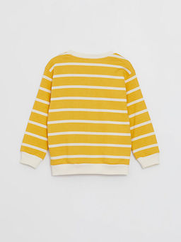 Bisiklet Yaka Uzun Kollu ?izgili Erkek Bebek Sweatshirt - Waikiki фото 3