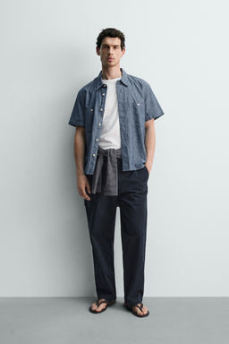 CAMISA CHAMBRAY DENIM / Azul medio