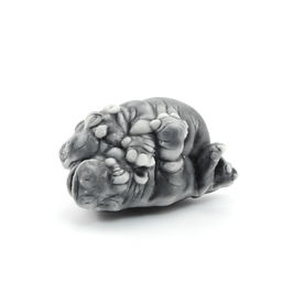 Магнит из мрамолита "Бегемотики" (камасутра) 40*28*20мм Радуга камня