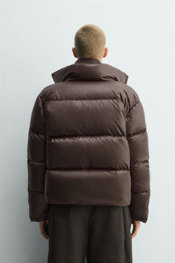80% DOWN - 20% FEATHER PUFFER JACKET - Zara фото 3