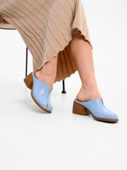 Сабо 5200.23663br.Голубая виктория+коричневый