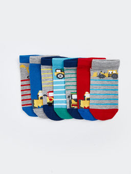 Desenli Erkek ?ocuk Patik ?orap 7li