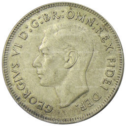 Монета 1 флорин (2 шиллинга) 1951 года Австралия  50 лет Федерации