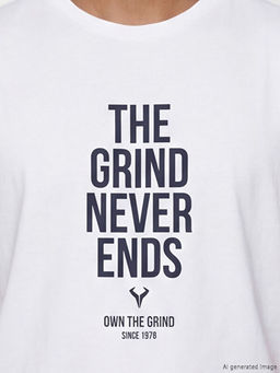 Bisiklet Yaka Bask?l? Erkek Sporcu Atleti