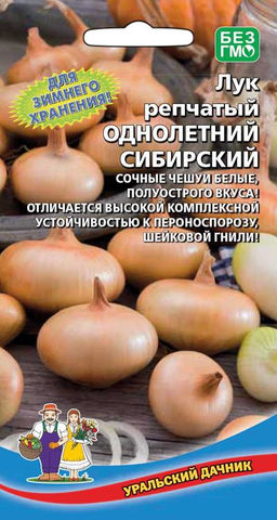 Лук репчатый ОДНОЛЕТНИЙ СИБИРСКИЙ Полуострого вкуса! Высокая устойчивость к пероноспорозу и гнили! Для зимнего хранения!