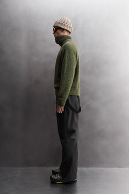 WOOL BLEND QUARTER-ZIP JUMPER - Zara фото 4