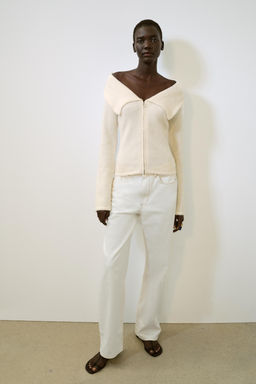 ZIP-UP LAPEL TOP - Zara фото 9