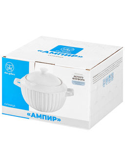 Супница 2,5 л 26*20,5*17 см Ампир + крышка, фарфор - Elan gallery фото 8