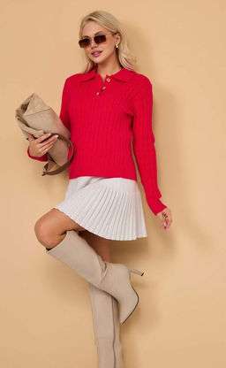 Джемпер F422-1520 red - Fine joyce фото 2