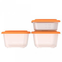 Контейнер для продуктов Гурман-9 набор 3шт: 0,8л, 1,1л 2шт, полипропилен, подходит для СВЧ и заморозки (Россия) - Домашняя мода фото 2