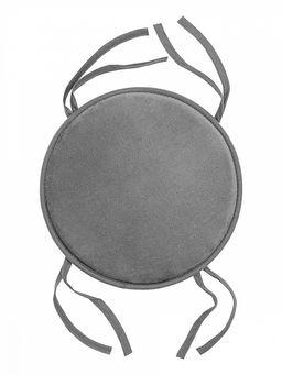 Подушка на стул D35 серый флис