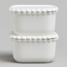 НАБОР ИКОРНИЦ LEFARD PEARL С КРЫШКАМИ 2 ШТ. КВАДРАТ. 10*5,5 СМ 200 МЛ  фото 9