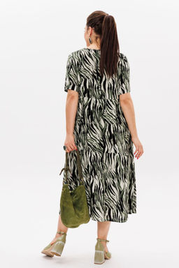 Платье ANELLI 1408 зеленая тень  фото 2