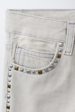JEANS BOOTCUT TACHAS / Gris - Zara фото 6