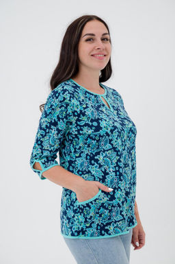 Кофта женская из милано Анфиса ментоловый узор - Амадэль фото 4