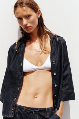 Z1975 WIDE SLEEVE DENIM SHIRT - Zara фото 9
