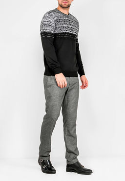 Джемпер мужской CASINO c121-град D1 (чер./бел.)  фото 3