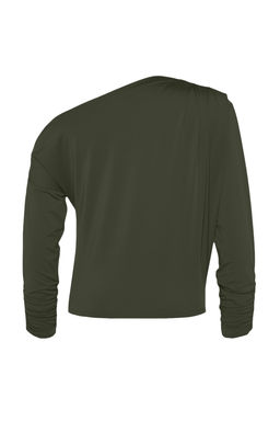 Trendyolmilla Siyah Asimetrik Yaka Dokumlu Esnek Orme Bluz TWOAW21BZ1383  фото 16