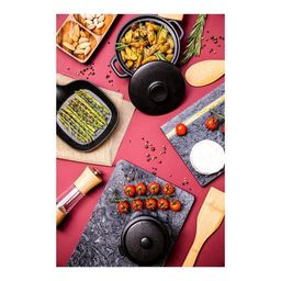 Доска сервировочная из натурального мрамора Walmer Nordic 31x21 см., цвет черный  фото 3