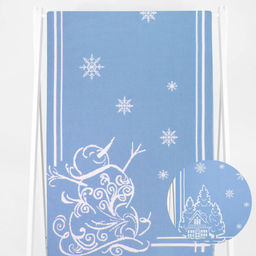 Полотенце 5с22.312ж1 Снеговик и домик2(ДТЭ регата) 50х180 см