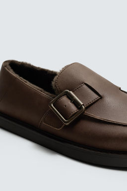 BUCKLED LEATHER CLOGS - Zara фото 6