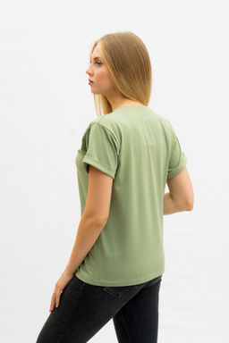 Футболка Хлопок 95%, лайкра 5% Классика аква - Ивассорти фото 102