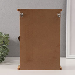 Ключница настенная «KEYS с бантом», дерево, 3×19×25.6 см