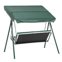 Качели садовые «Адлер», 175×150×120 см, максимальная нагрузка 150 кг, зелёные