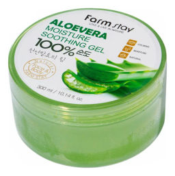 Гель для лица и тела с алоэ вера увлажняющий FARMSTAY Moisture Soothing Gel Aloevera 300ml
