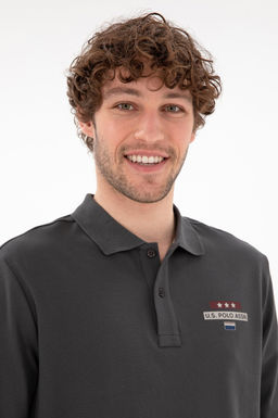 Мужской свитшот антрацитового цвета Неожиданная скидка в корзине