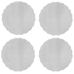 Набор салфеток противоскользящих ажурных круглых 32*32, 4 шт. арт. 436-075 (158146)
