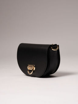 Сумка кожаная кросс-боди Azaro 31032 черная