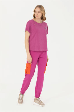 Женская фиолетовая футболка Неожиданная скидка в корзине - U.s. polo assn фото 4