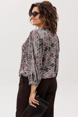 Блуза ANELLI 1662 ромбовидные холмы