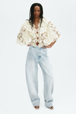 Blusa de volantes en encaje - H&m фото 2