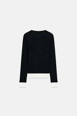 DOUBLE CONTRAST T-SHIRT - Zara фото 15