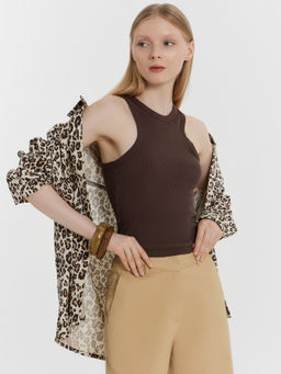 Топ женский коричневый