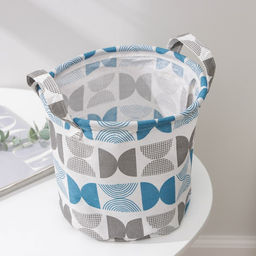 Корзинка для хранения с ручками Доляна Песок, 212120 см, цвет голубой  фото 2