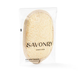 Мочалка-овал SAVONRY (натуральная люфа 12*16 см)  фото 2