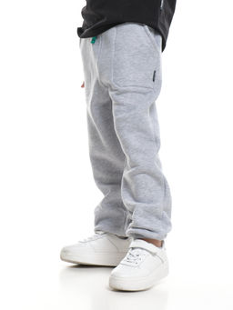 Брюки для мальчика штаны спортивные 22-0431 св.серый меланж - Mini maxi фото 7