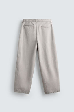 PANTAL?N RELAXED FIT PLIEGUES LIMITED EDITION / Gris perla - Zara фото 7