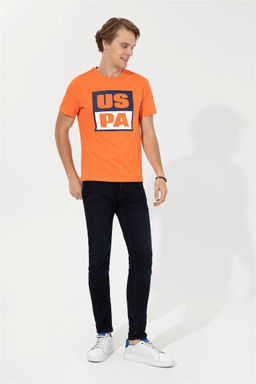 U. S. Polo Assn Мужская оранжевая футболка с круглым вырезом - U.s. polo assn фото 10
