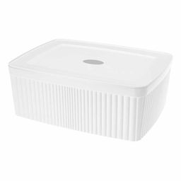 Набор: ЛОТОК С КРЫШКОЙ VELVET 0,9л + 2,5л + 6,55л (Белый) - Econova фото 12