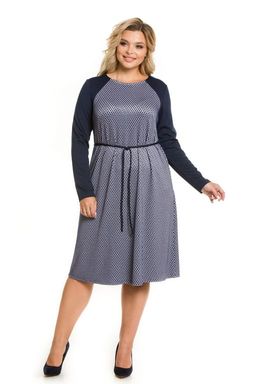 Платье 1068 темно-синий - Novita фото 2