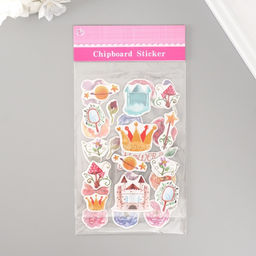 Наклейки для творчества Цветочное королевство, набор 2 листа, 22?12.5 см