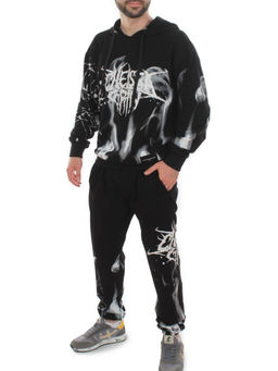 2608/7325 BLACK Костюм спортивный мужской (75% хлопок, 20% полиэстер, 5% спандекс) - Fashion фото 4
