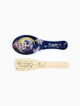 Подарочный набор новогодний Сияй в Новом году, подставка под ложку, лопатка - Дорого внимание фото 13